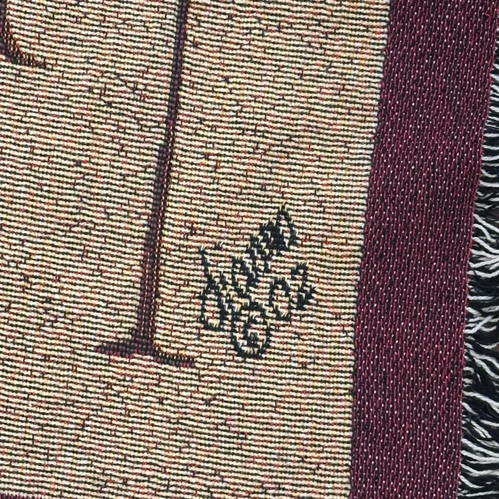 2002 Patriotic Santa Christmas Throw - 36x47’’